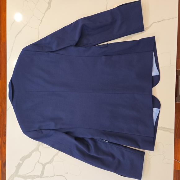Charles Tyrwitt Mens Wool Tailored Fit Blazer Sports Jacket Navy Blue Size 40 L - Picture 2 of 12